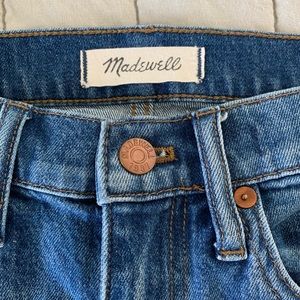 Madewell Straight Crop Distressed Jeans
